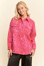 Load image into Gallery viewer, Davi &amp; Dani - Leopard Print Button-Up Front Shirt Shacket

