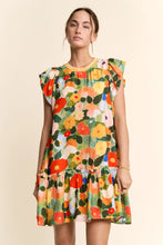 Load image into Gallery viewer, Davi &amp; Dani - Ruffle Sleeve Floral Dress
