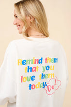 Load image into Gallery viewer, Blue B - French Terry Embroidered Pullover
