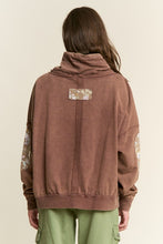Load image into Gallery viewer, J.nna - Funnel Neck Pull-over Floral Patchwork Sweater
