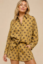 Load image into Gallery viewer, J.nna - Polka Dot Button-Down &amp; Shorts
