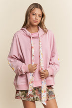 Load image into Gallery viewer, Funnel Neck Pull-over Floral Patchwork Sweater
