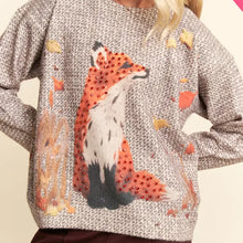 Load image into Gallery viewer, Davi &amp; Dani - Floral Checkerboard Print Soft Knit Sweater
