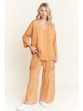 Load image into Gallery viewer, J. Her -Best Mineral Wash Wide Leg Cropped Pants

