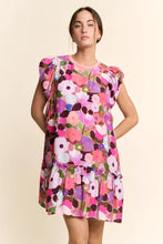 Load image into Gallery viewer, Davi &amp; Dani - Ruffle Sleeve Floral Dress
