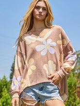 Load image into Gallery viewer, Plus Printed Hacci Knit Pullover Sweater
