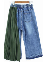Load image into Gallery viewer, HC - Denim Jean with Olive Pleat
