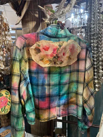A Rare Bird - Rose Plaid Jacket