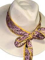 Load image into Gallery viewer, I Love Linen - Silk Twilly Scarf With Ric Rac
