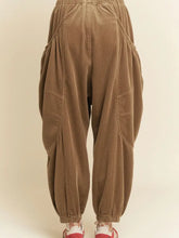 Load image into Gallery viewer, DAVI &amp; DANI - Relaxed Corduroy Barrel Pocket Pants - BROWN
