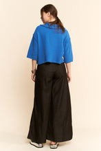 Load image into Gallery viewer, Davi &amp; Dani - Textured Sweater Knit Knotched V-neck Top
