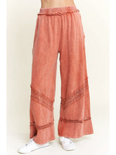 Load image into Gallery viewer, J. Her - Mineral Wash Wide leg Pants with Trims
