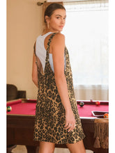 Load image into Gallery viewer, Plus Washed Leopard Printed Overall Mini Dress
