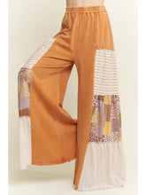 Load image into Gallery viewer, J. Her - Mineral washed Patchwork Boho Tiered Flair Pants

