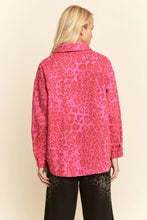 Load image into Gallery viewer, Davi &amp; Dani - Leopard Print Button-Up Front Shirt Shacket
