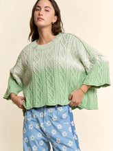 Load image into Gallery viewer, Davi &amp; Dani - Long Sleeve Sweater Cable Knit Pattern
