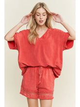 Load image into Gallery viewer, J. Her - Mineralwash Vneck Everyday Tshirt
