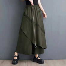 Load image into Gallery viewer, HCB -  Wide-Leg Culotte Pants Olive
