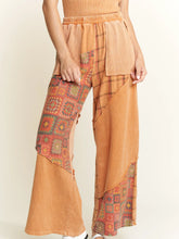 Load image into Gallery viewer, J. her  - Mineral wash Contrast Patch Wideleg Pants
