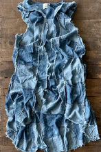Load image into Gallery viewer, Jaded Gypsy - Patchwork Skies Hooded Vest Duster

