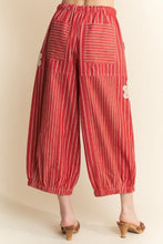 Load image into Gallery viewer, Lightweight Soft Denim Strip Wide Barrel Pants
