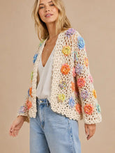 Load image into Gallery viewer, J.nna - Floral Crochet Cardigan
