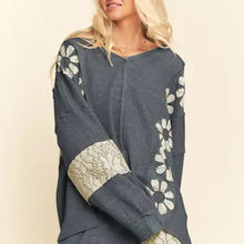 Load image into Gallery viewer, Davi &amp; Dani - Milli  Mix Matched Flower Patch  Top - Blue
