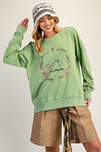 Load image into Gallery viewer, Easel - Puppy Graphic Washed Terry Pullover
