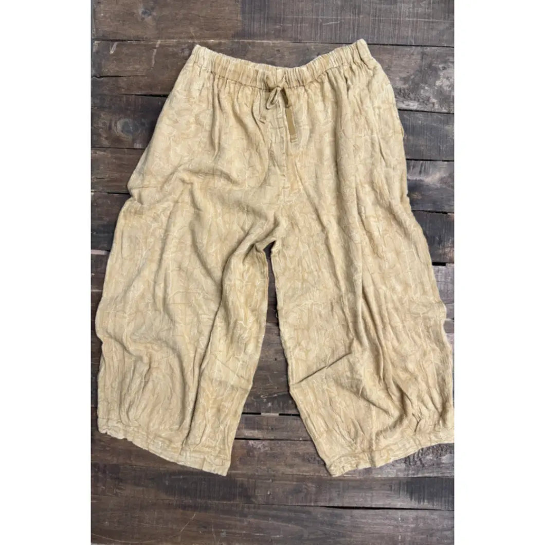 Jaded Gypsy - Quilted Paths Pants - Golden