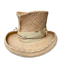Load image into Gallery viewer, HC - Mixed Media Madhatter - Straw Top Hat
