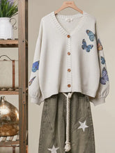 Load image into Gallery viewer, HCB - Butterfly Print Knit Cardigan
