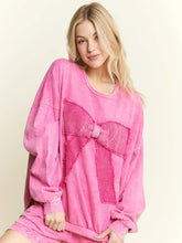 Load image into Gallery viewer, J. Her - I&#39;m A Gift For You Waffle Ribbon Bow Terry Top
