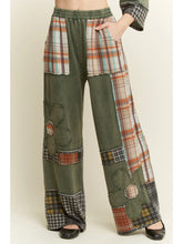 Load image into Gallery viewer, J. Her - Mineral Washed Plaid Daisy Pants
