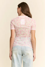 Load image into Gallery viewer, J.nna - Pattern Short Sleeve Mesh Top
