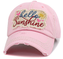 Load image into Gallery viewer, Hello Sunshine Washed Vintage Ballcap
