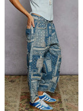 Load image into Gallery viewer, Pol - High Rise Ankle Length Distressed PAISLEY DENIM
