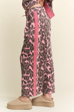 Load image into Gallery viewer, Leopard Print Solid Stripe Wide Leg Bottoms
