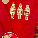 Nutcracker Metallic Puff Graphic Sweatshirt