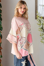 Load image into Gallery viewer, Oli &amp; Hali - WASHED DIAMOND PATCHWORK BOX TEE
