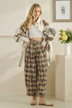 Load image into Gallery viewer, Oli &amp; Hali - WASHED PLAID WID LEG PANTS
