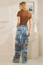 Load image into Gallery viewer, Oli &amp; Hali - MULTI SQUARE PATCHES STRAIGHT JEANS
