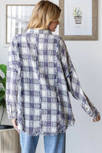 Load image into Gallery viewer, Oli &amp; Hali - WASHED PLAID MIXED BUTTON DOWN SHIRT TOP
