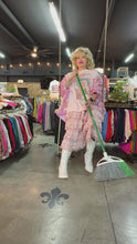 Load and play video in Gallery viewer, Dolly Parton Print Kantha Poncho Top
