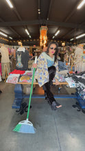 Load and play video in Gallery viewer, Janis Joplin Print Poncho Sleeve Top
