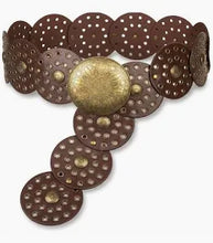 Load image into Gallery viewer, Wide Vintage Style Boho/Western Belt
