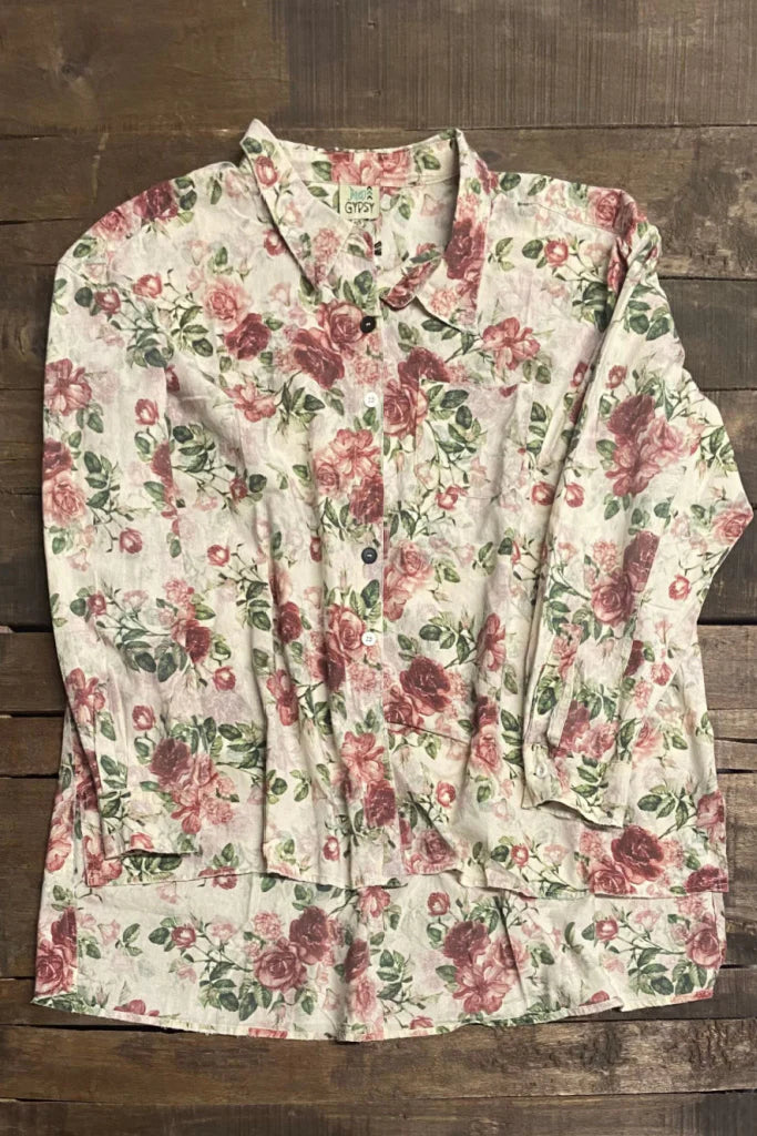 Jaded Gypsy - Starburst Top - Rose