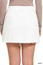 Load image into Gallery viewer, Get It Girl White Denim Skirt
