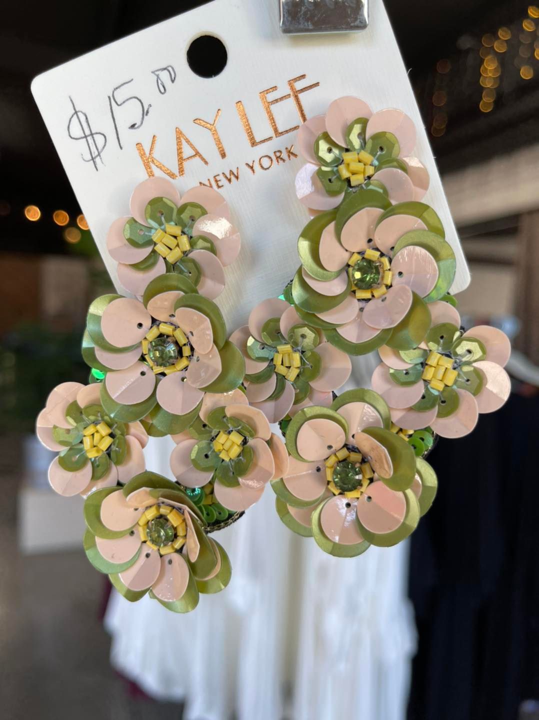 Kaylee New York Sequin Earrings