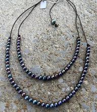 Load image into Gallery viewer, HC Double Strand Angle Pearl Necklace
