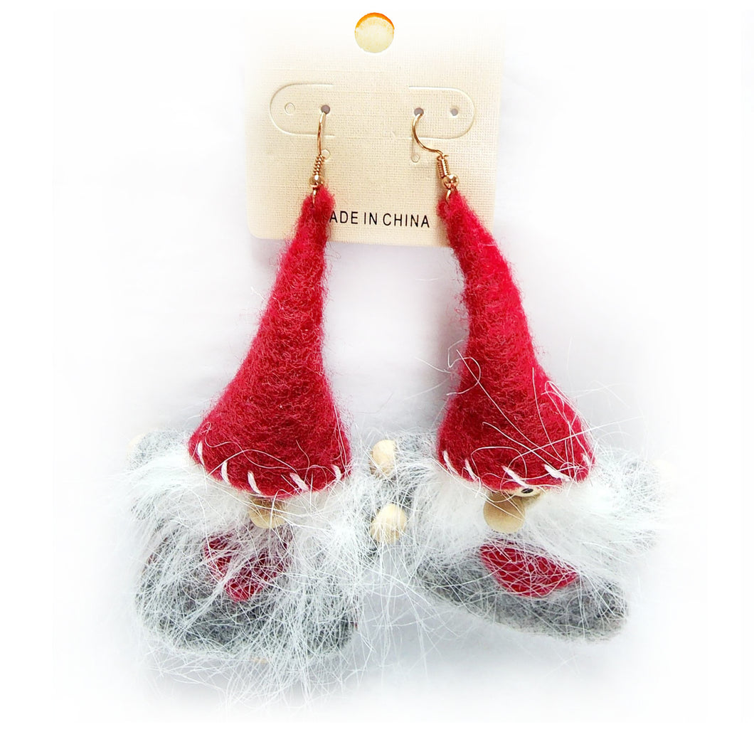 Bearded Gnome Christmas Earrings